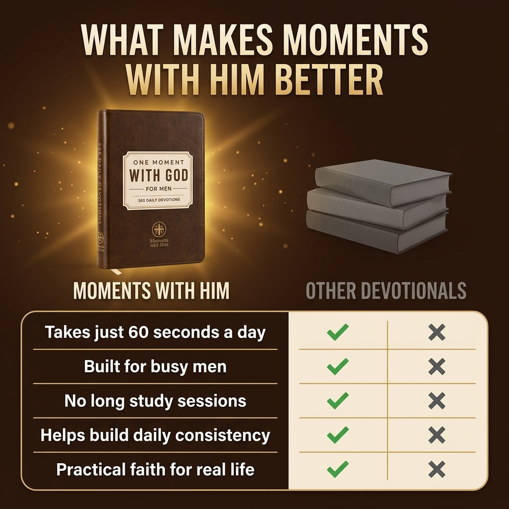 One Moment With God For Men - 365 Daily Devotions