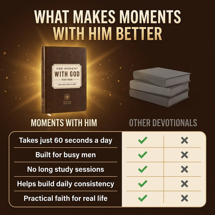One Moment With God For Men - 365 Daily Devotions