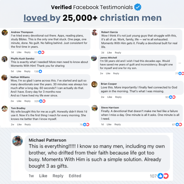 One Moment With God For Men - 365 Daily Devotions